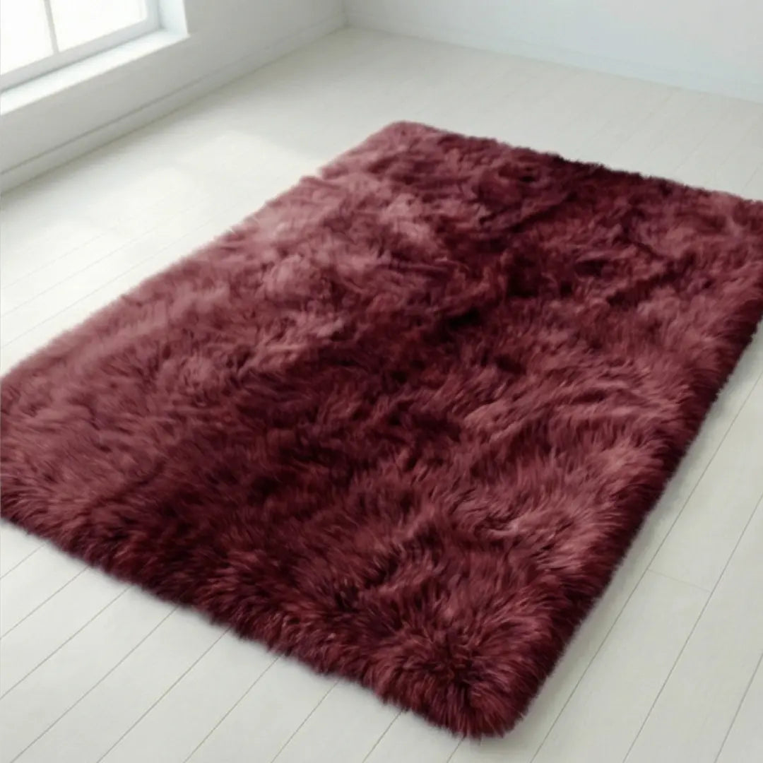 Hoogpolig Pluche Vloerkleed met Kleurverloop – Antislip & 4cm Dikte voor Luxe Comfort in Woonkamer, Slaapkamer of Gang | Sansoti