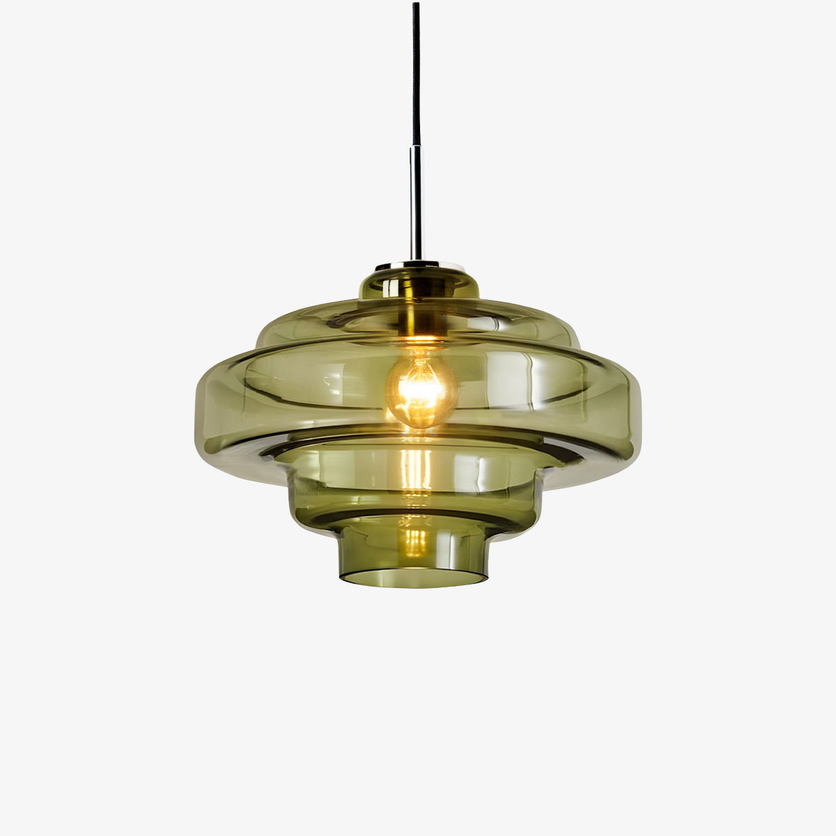 Gekleurde Glazen Hanglamp met Verstelbare Ophanging – Moderne Lichtpunt voor Eetkamer Keuken Woonkamer | Sansoti