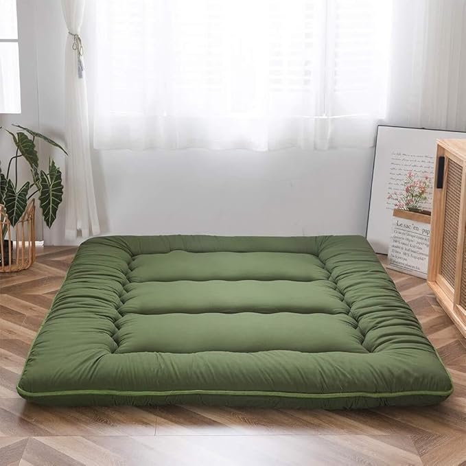 Opvouwbaar Futonmatras 10cm Dik Japanse Slaapmat Volwassenen Kinderen Tatami Yogamat Reisbed Gastenkamer | Sansoti
