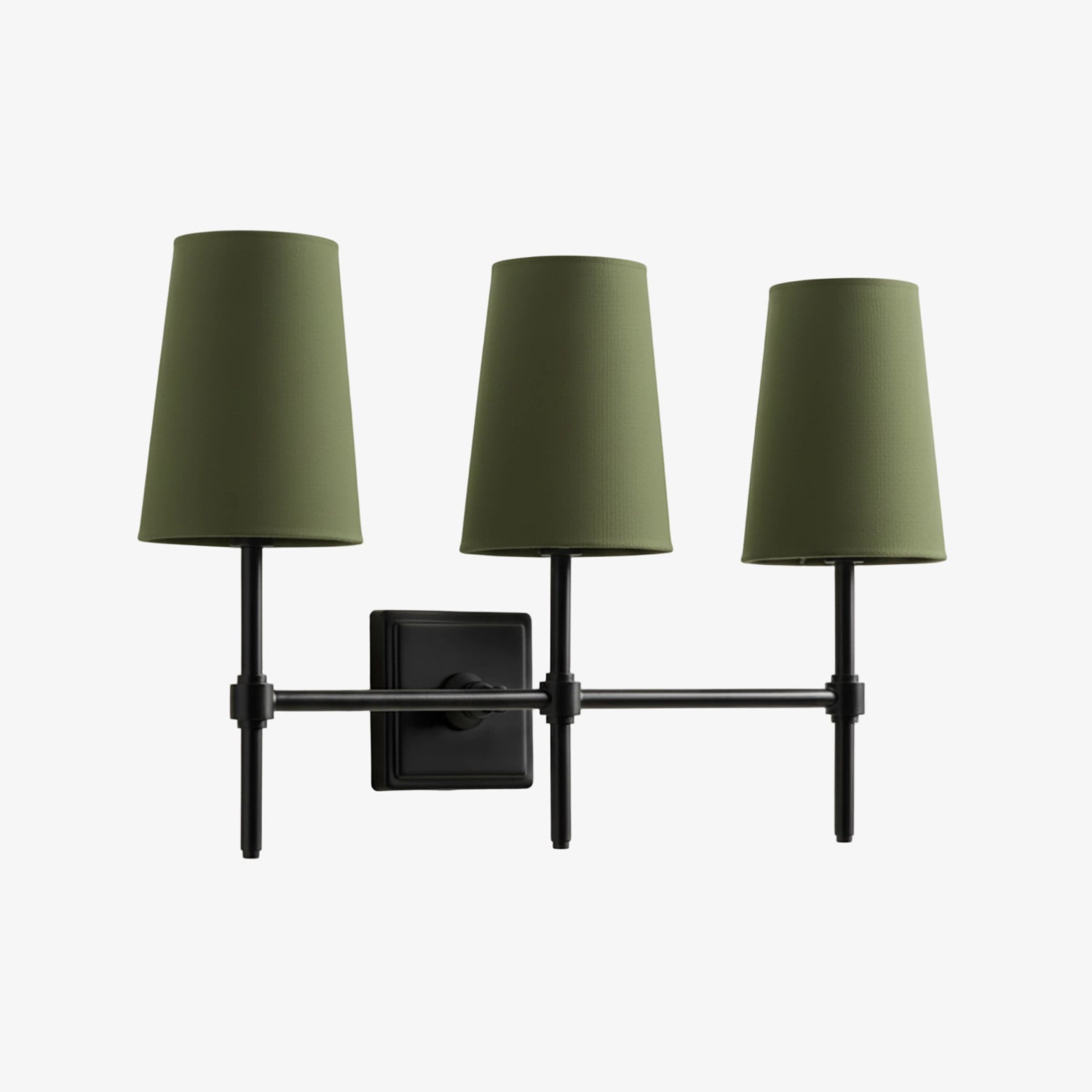 Wandlamp met linnen kap - retro metalen wandverlichting voor slaapkamer en gang | Sansoti