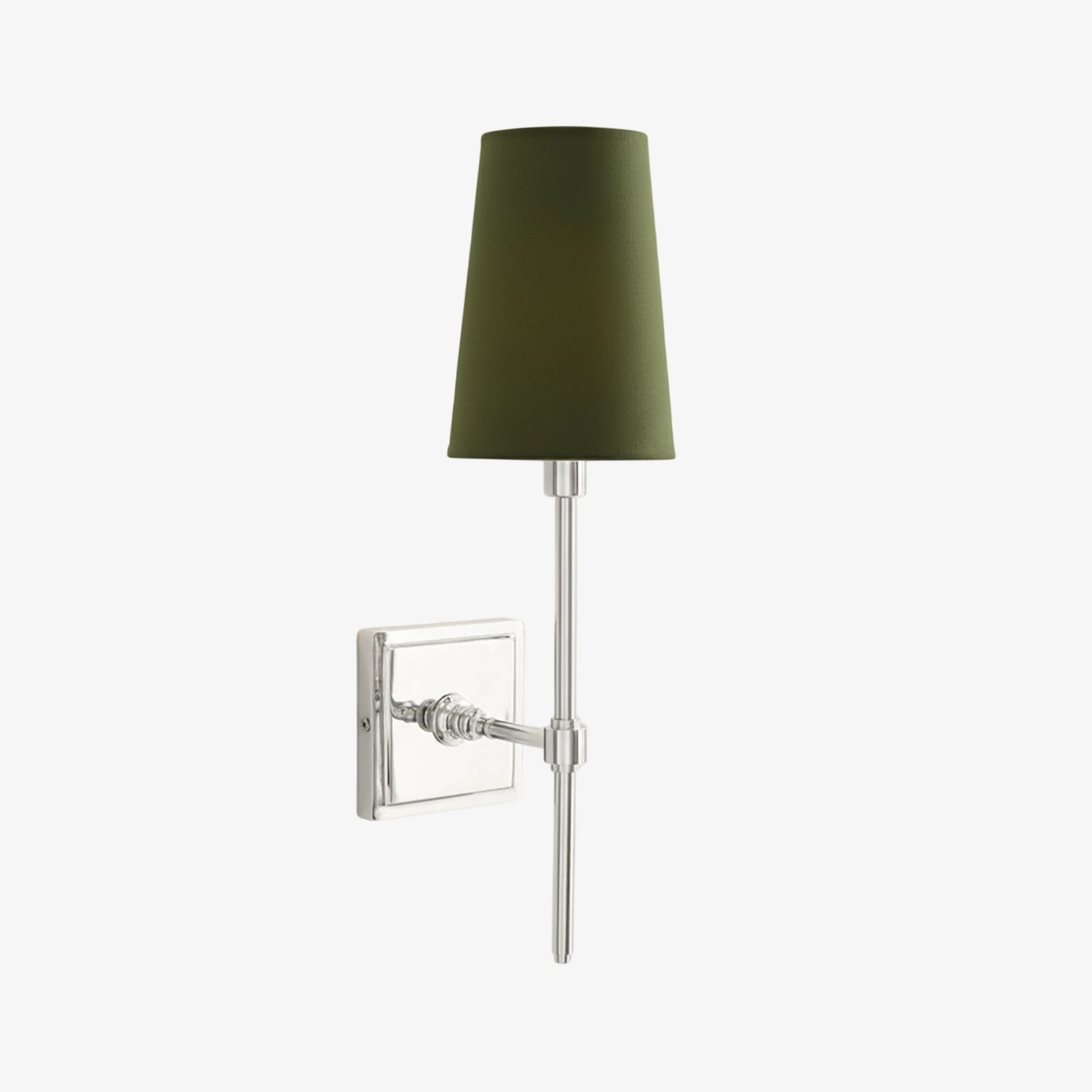 Wandlamp met linnen kap - retro metalen wandverlichting voor slaapkamer en gang | Sansoti