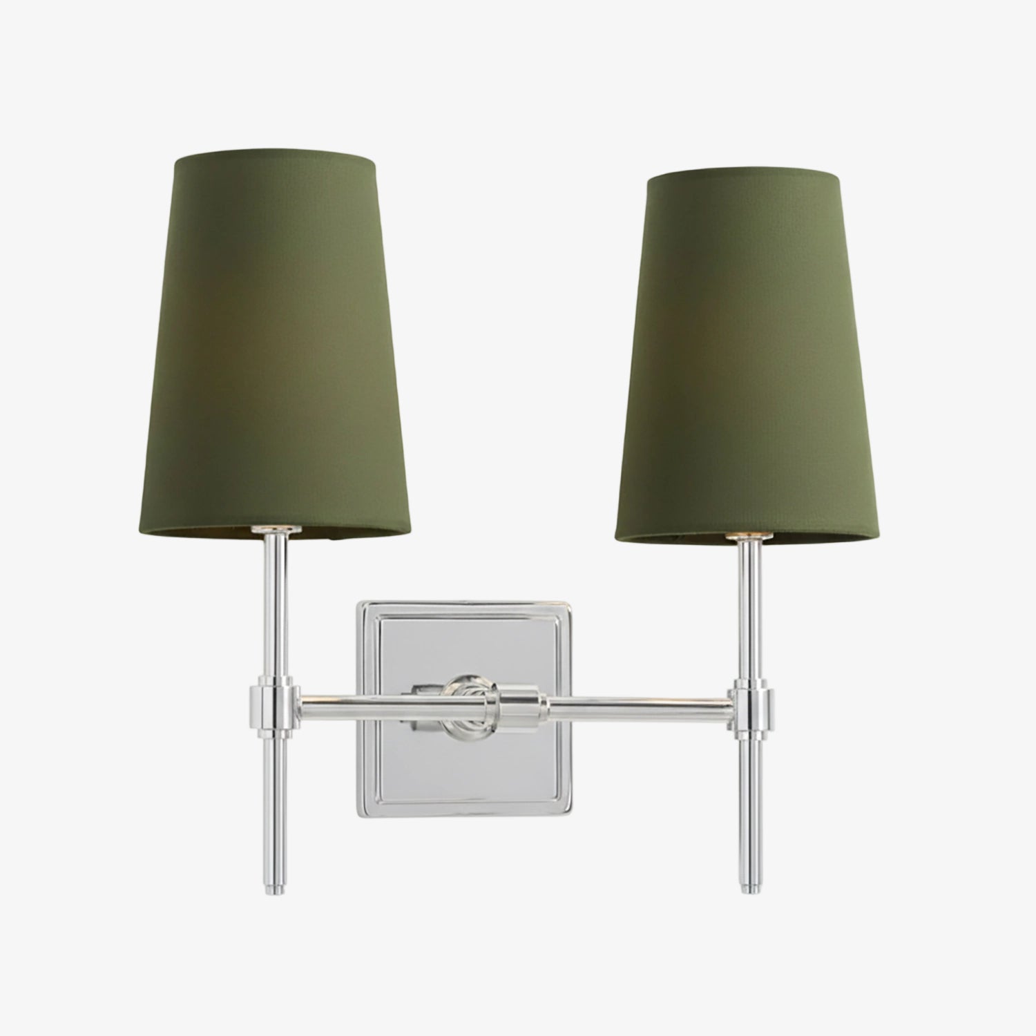Wandlamp met linnen kap - retro metalen wandverlichting voor slaapkamer en gang | Sansoti