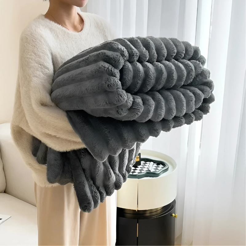 Weiches Flanellplaid – Luxuriöse & warme Decke für Wohn- und Schlafzimmer | Restfield