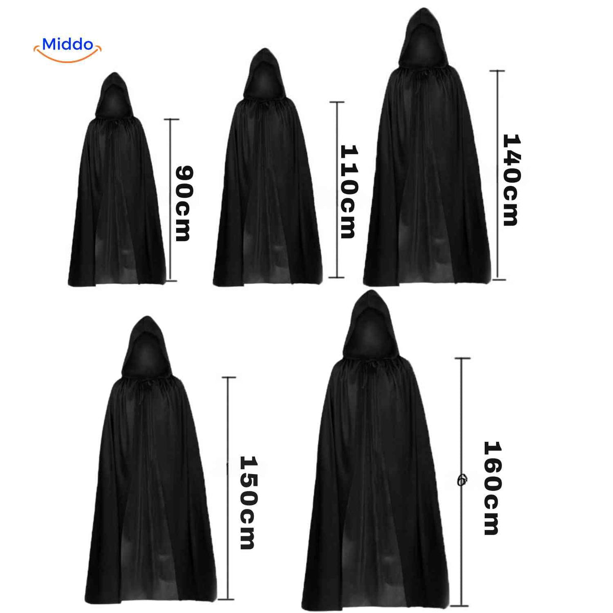 Halloween Grim Reaper Costume Set with Cape, Mask, Gloves, and Scythe for Horror Parties and Cosplay | Sansoti