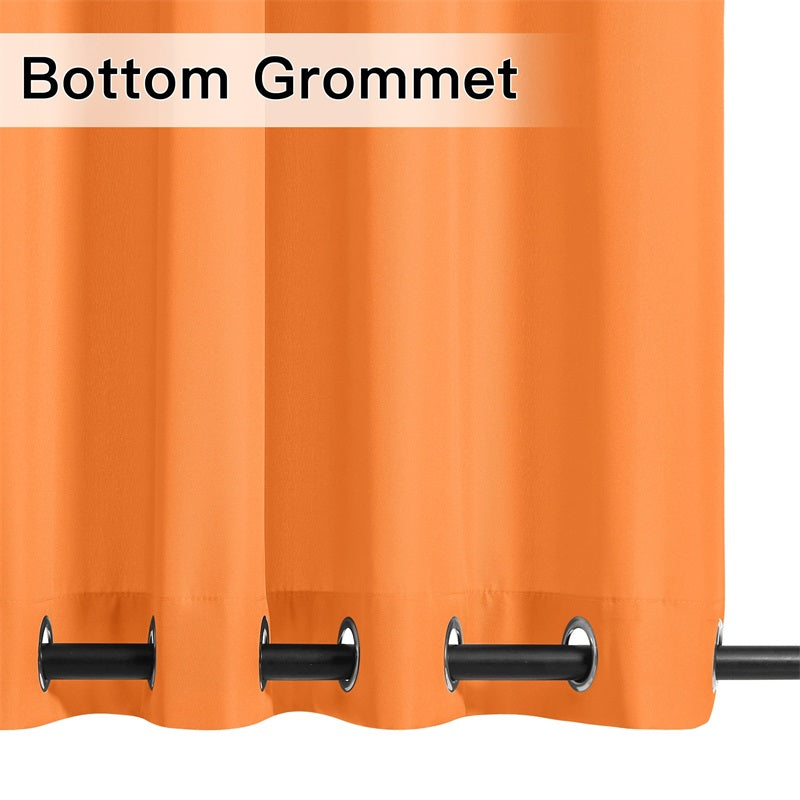 Waterdicht Buitengordijn Zware Stof Windbestendig UV-bescherming Privacy 1 Paneel Taupe Grijs Navy | Sansoti