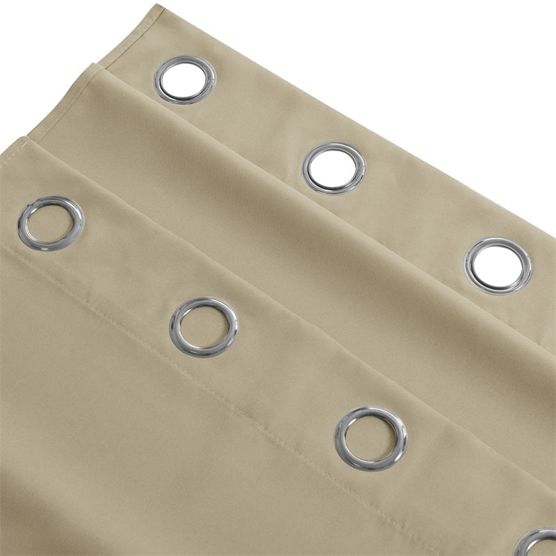 Waterdicht Buitengordijn Zware Stof Windbestendig UV-bescherming Privacy 1 Paneel Taupe Grijs Navy | Sansoti