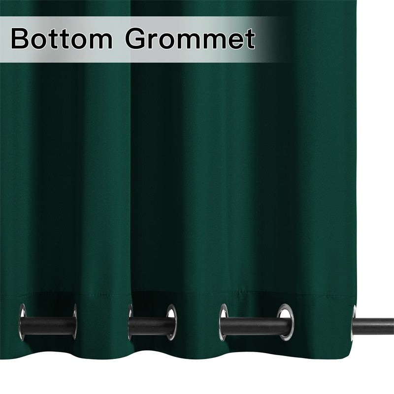 Waterdicht Buitengordijn Zware Stof Windbestendig UV-bescherming Privacy 1 Paneel Taupe Grijs Navy | Sansoti