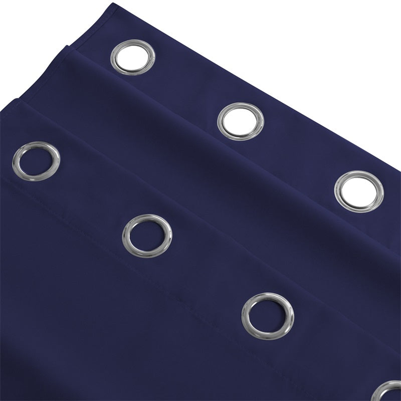 Waterdicht Buitengordijn Zware Stof Windbestendig UV-bescherming Privacy 1 Paneel Taupe Grijs Navy | Sansoti