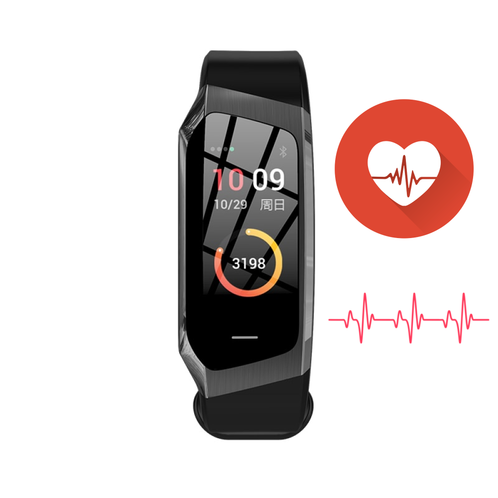 Slimme Fitness Tracker met Hartslagmeter en Bloeddrukfunctie - 24/7 Gezondheidsmonitoring & Sporttracking | Sansoti