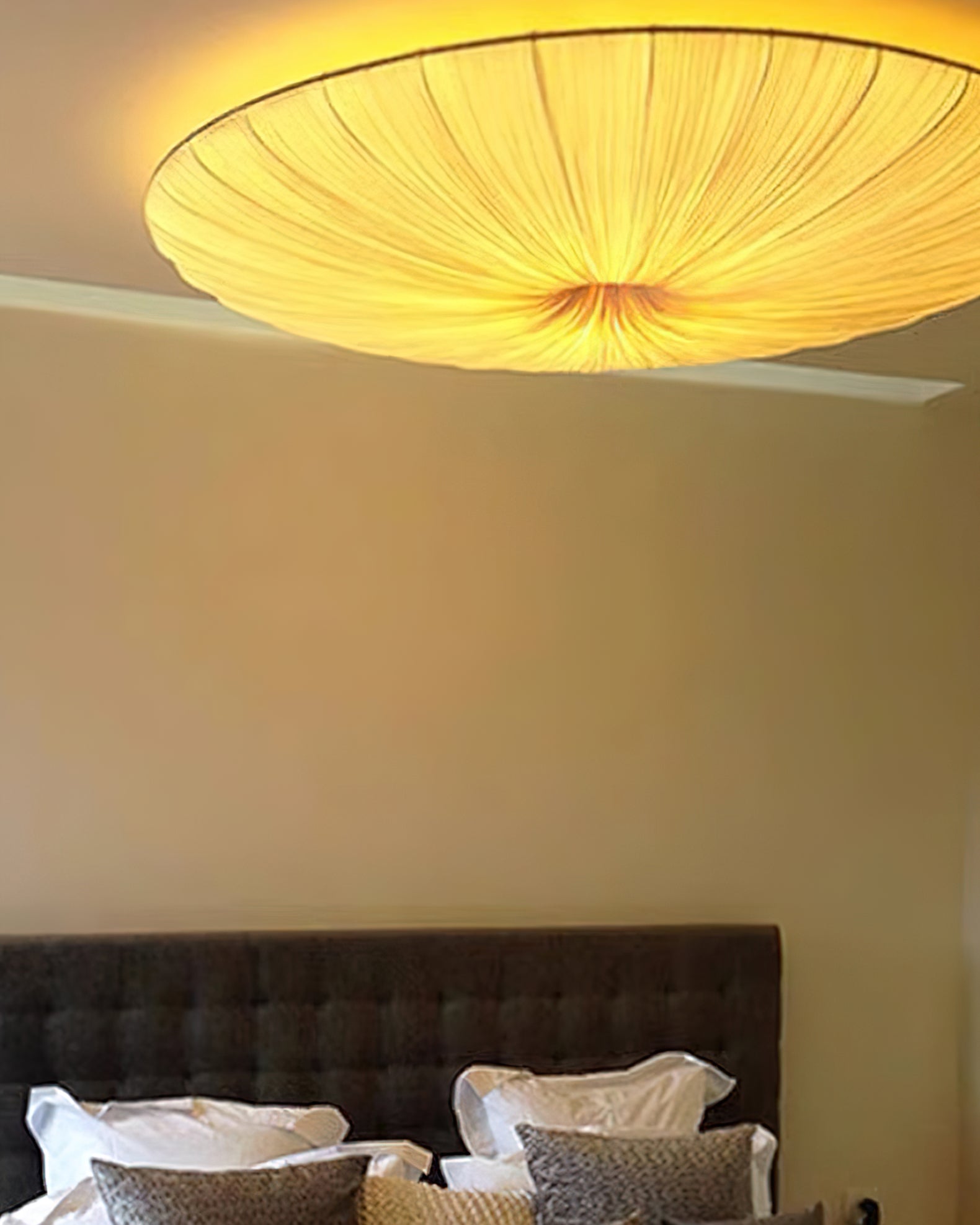 Tassel Plafondlamp Kwastjesdetail Beige Stof IJzer Warm Diffuus Licht Moderne Flush Mount Eetkamer Slaapkamer Entree | Sansoti