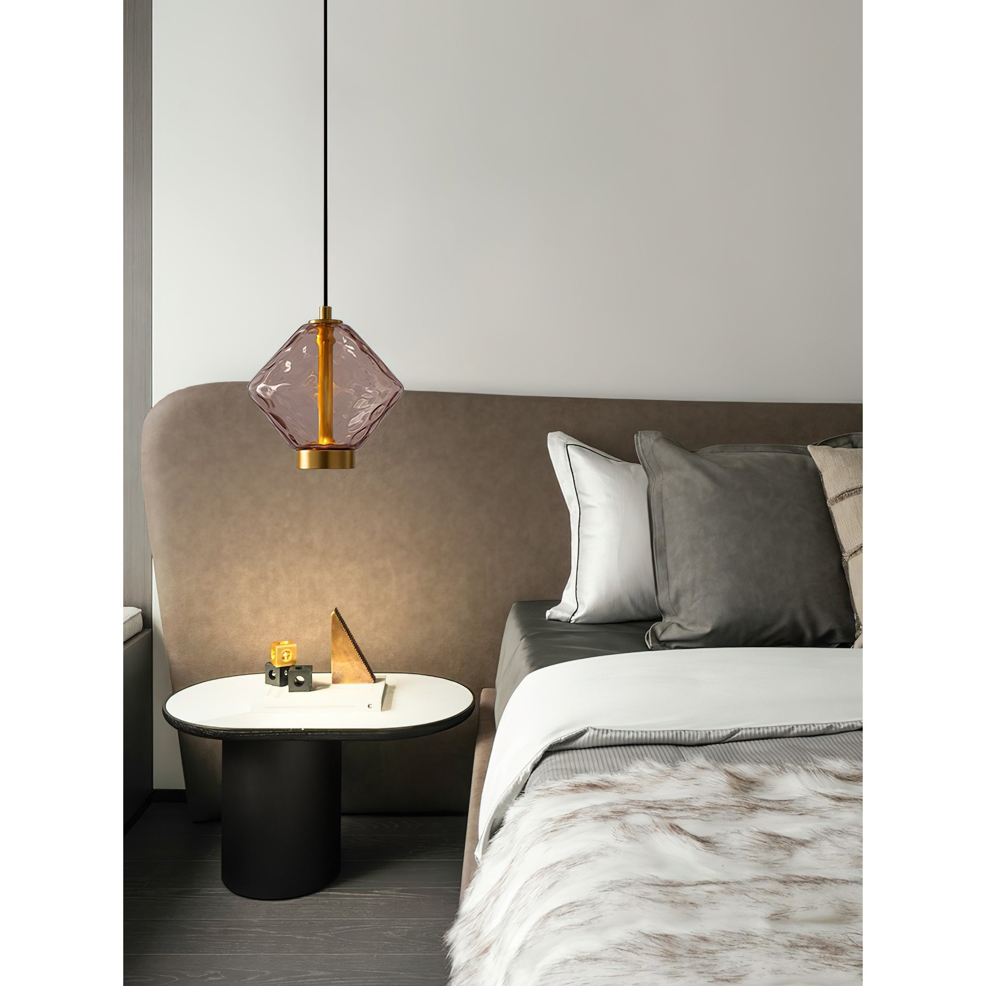 Hanglamp met Gekleurde Glazen Bol – Modern Design voor Eetkamer en Keuken | Sansoti