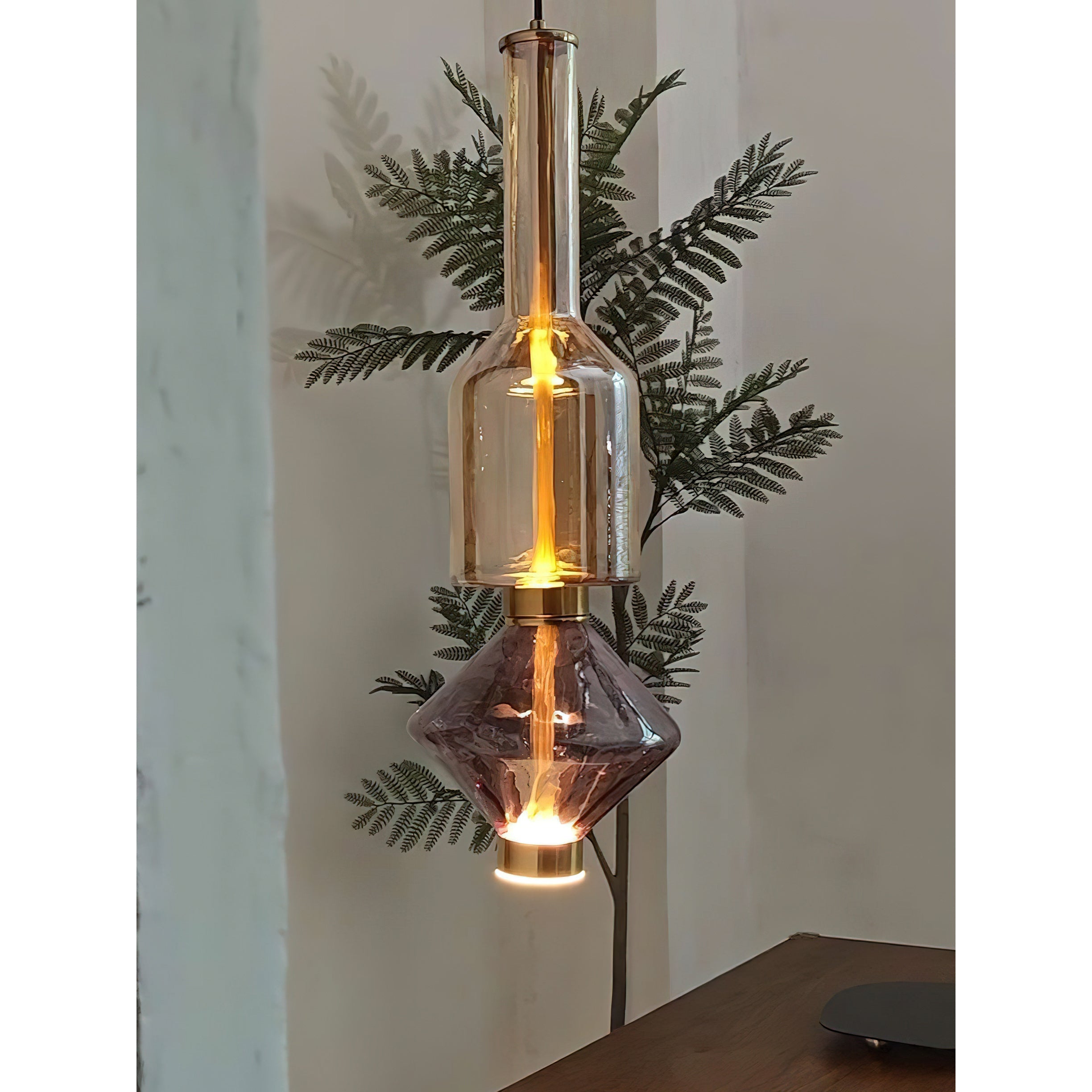 Hanglamp met Gekleurde Glazen Bol – Modern Design voor Eetkamer en Keuken | Sansoti
