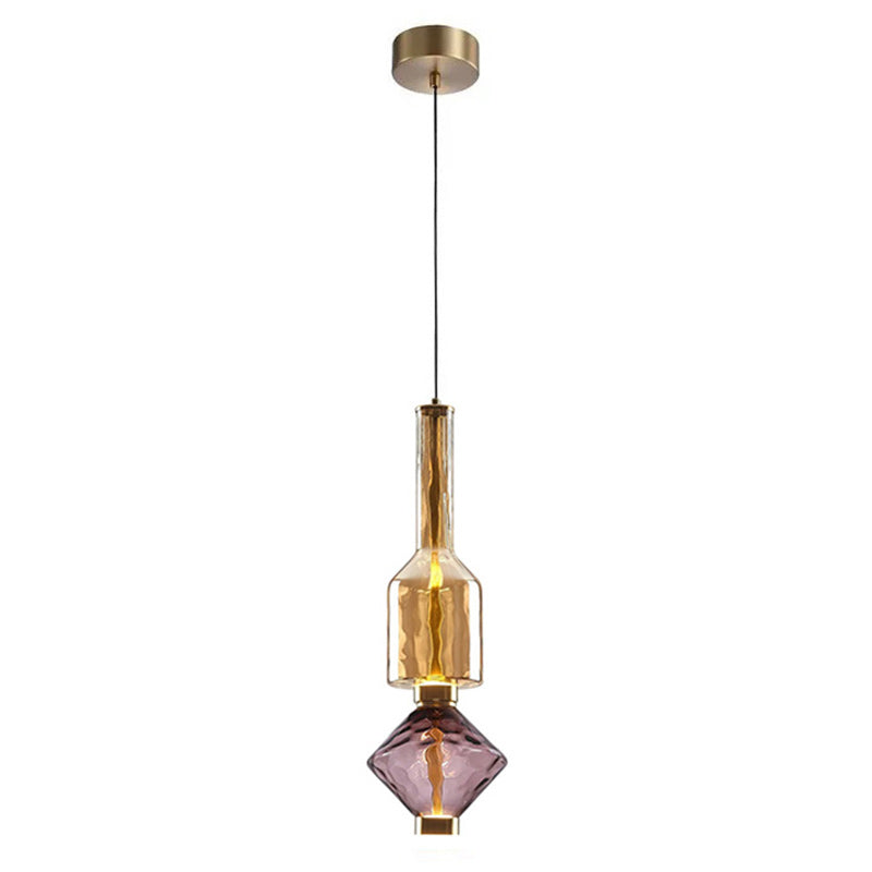 Hanglamp met Gekleurde Glazen Bol – Modern Design voor Eetkamer en Keuken | Sansoti