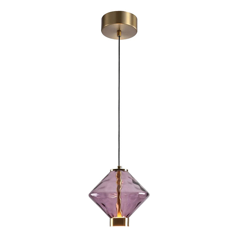 Hanglamp met Gekleurde Glazen Bol – Modern Design voor Eetkamer en Keuken | Sansoti