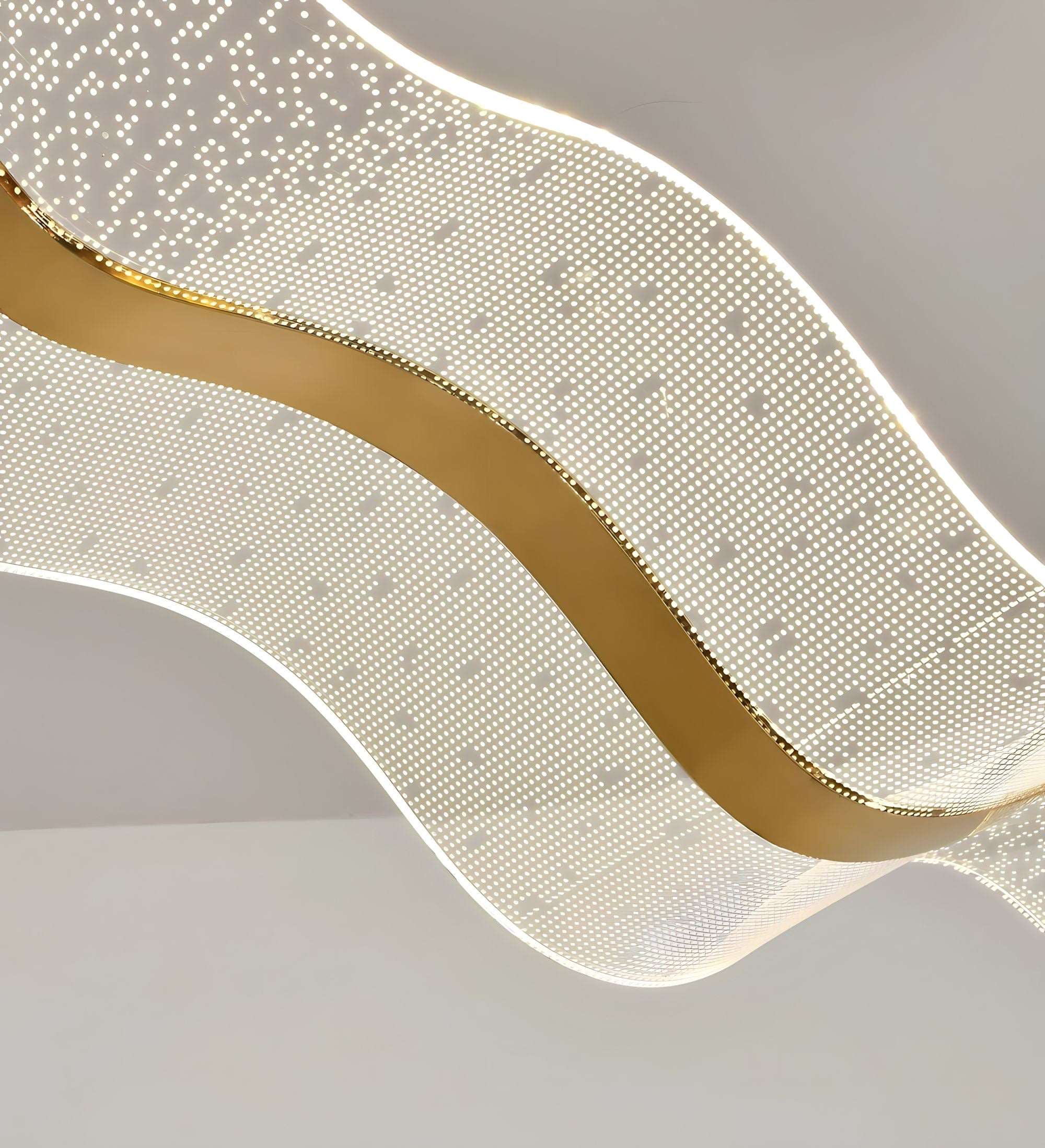 Suspension LED sculpturale avec structure acrylique artisanale et éclairage dimmable | Restfield
