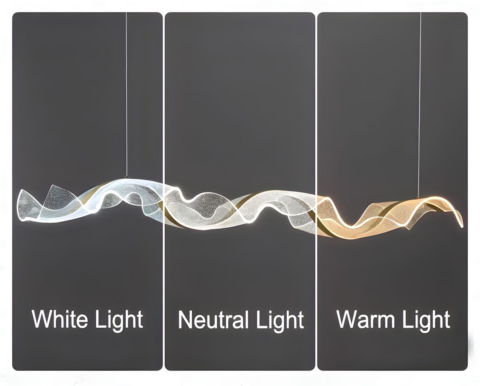 Suspension LED sculpturale avec structure acrylique artisanale et éclairage dimmable | Restfield