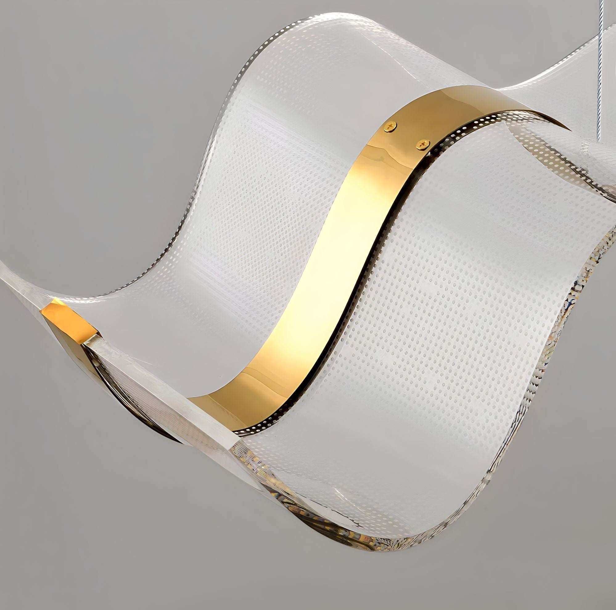Suspension LED sculpturale avec structure acrylique artisanale et éclairage dimmable | Restfield