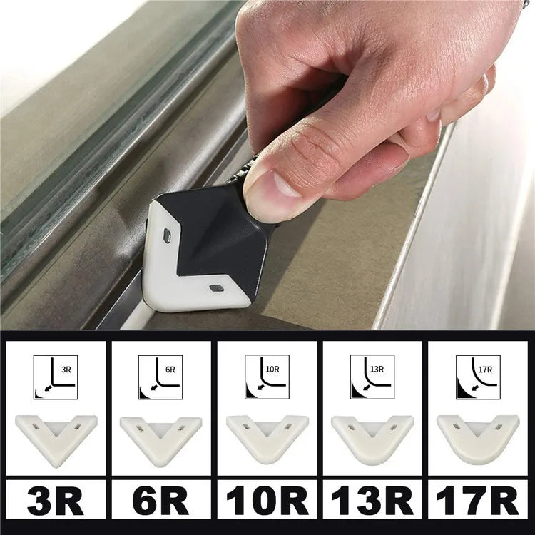 3-in-1 Grout Scraper Kit Tool Silicone Smoother Finishing Sanitary Bathroom | Sansoti