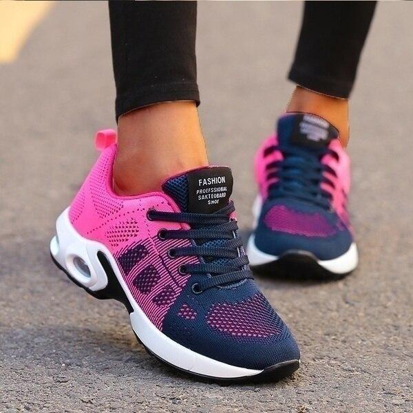 Orthopedische Sneakers Ademend Comfortabel Zwart Grijs Roze Groen Rood Paars Blauw Maat 35-42 Dagelijks | Sansoti