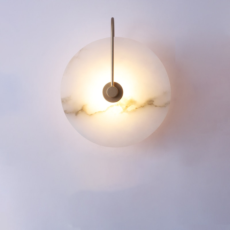 Moderne Marmeren Wandlamp met LED-verlichting – Stijlvolle Binnenverlichting voor Hal & Woonkamer | Sansoti