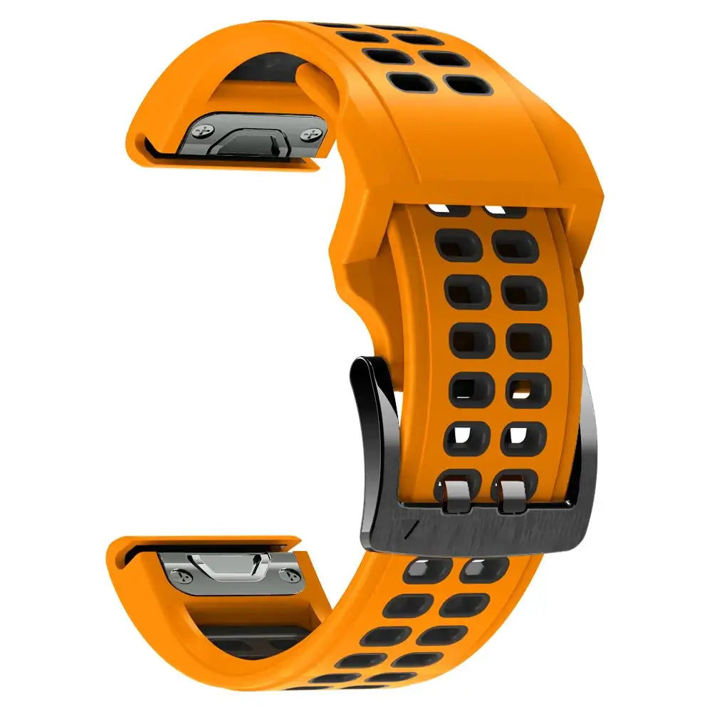 Silicone Watchband QuickFit System Breathable Adjustable 22mm 26mm Sports Watch Smartwatch Wristband | Sansoti