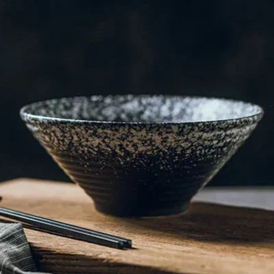 Ramenkom keramiek 18 cm Japans design soepkom noedelkom rijstkom servies keuken handgemaakt | Sansoti