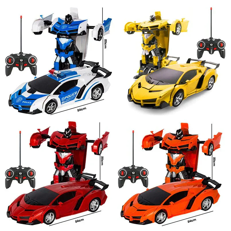 RC Transformerende Auto – Speelgoedauto en Robot in Één met Afstandsbediening | Sansoti