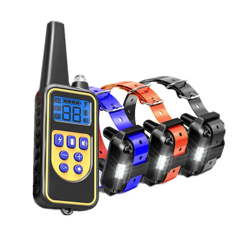 Electronic Dog Training Collar Waterproof Rechargeable with Remote Control 300m Range for Dogs | Sansoti