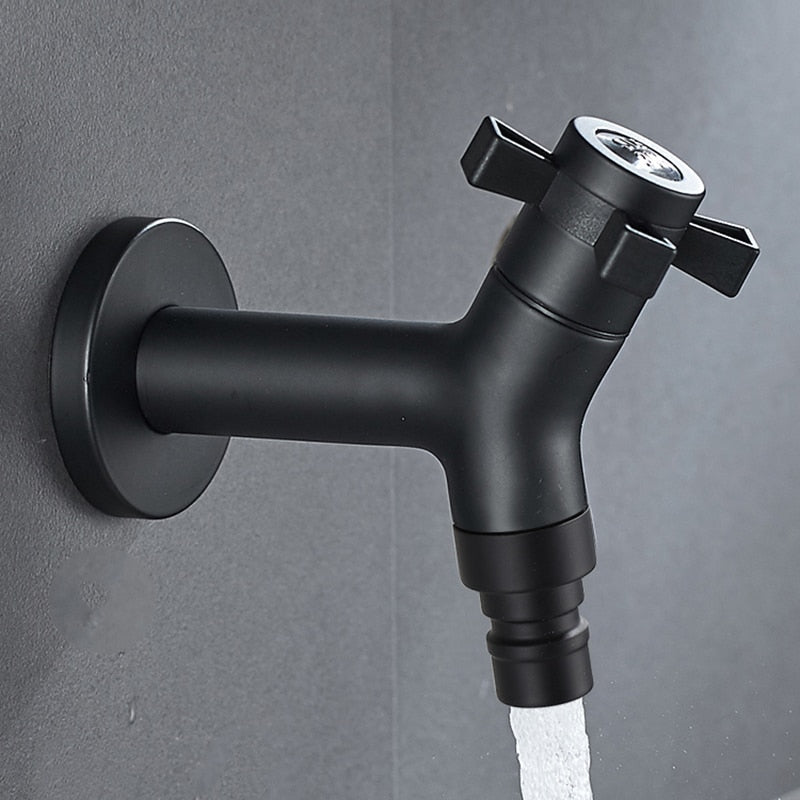 Moderne Wateraansluitkraan met Wandmontage – Outdoor Tuinkraan met Messing Kernklep | Sansoti