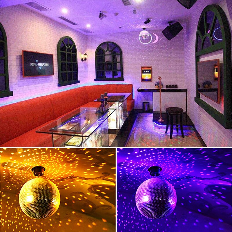 Grande boule disco miroir rotative avec moteur en option pour fête, DJ et éclairage de scène 10–30CM | Restfield