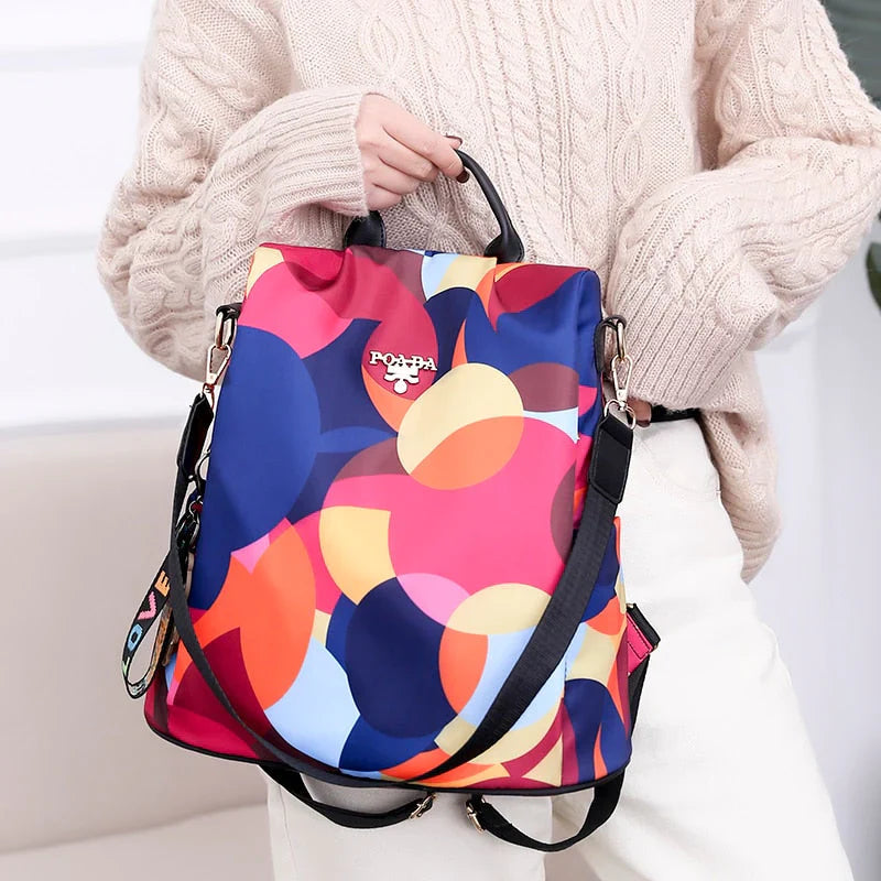 Women's Backpack with Hidden Pockets Waterproof Anti-Theft Design Lightweight | Sansoti
