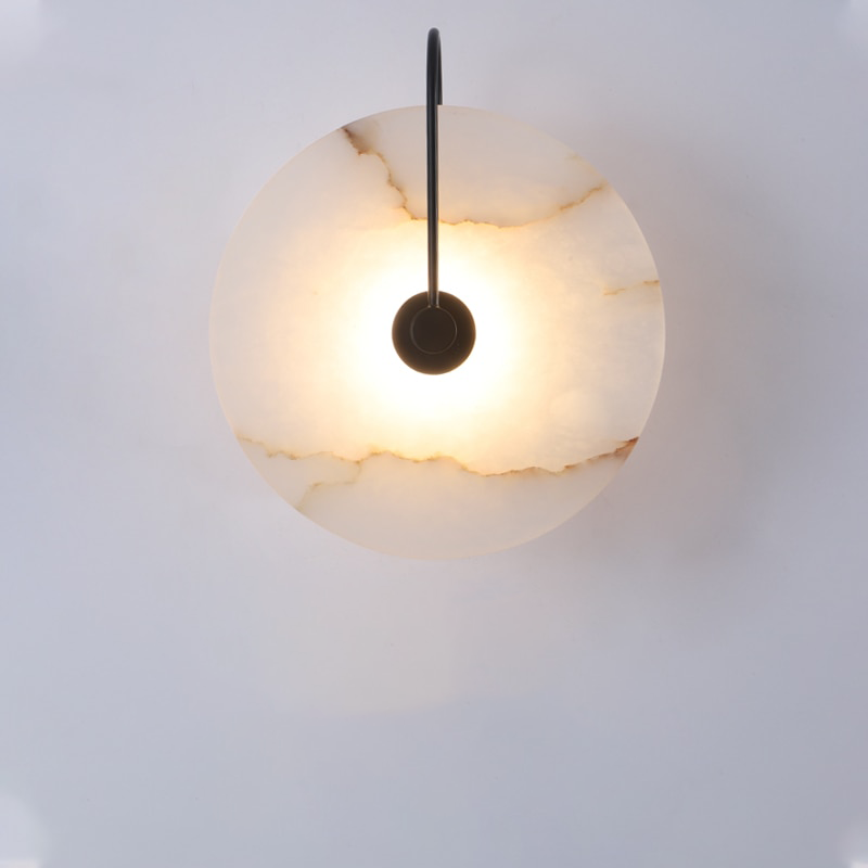 Moderne Marmeren Wandlamp met LED-verlichting – Stijlvolle Binnenverlichting voor Hal & Woonkamer | Sansoti