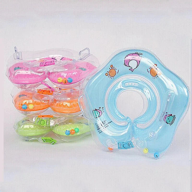 Baby Neck Ring Swimming Aid for Swim Lessons from 1 Month – Safe Baby Swimming with Inflatable Neck Float | Sansoti