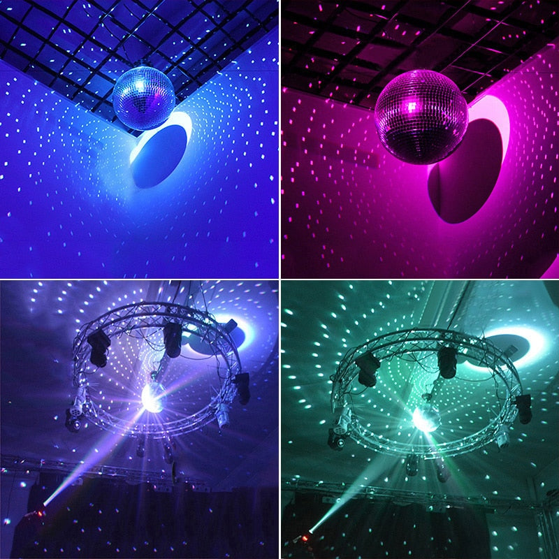 Grande boule disco miroir rotative avec moteur en option pour fête, DJ et éclairage de scène 10–30CM | Restfield