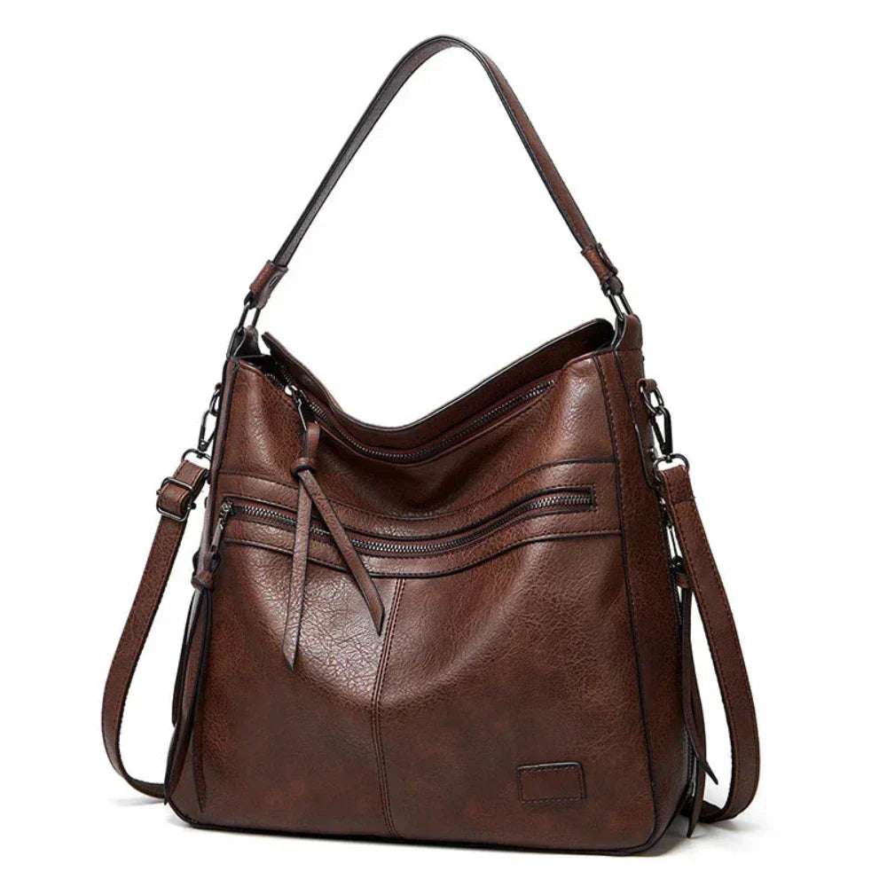Leren Schoudertas met Verstelbare Riem Dames Premium Flap Crossbody Handtas voor Dagelijks Gebruik en Uitgaan | Sansoti