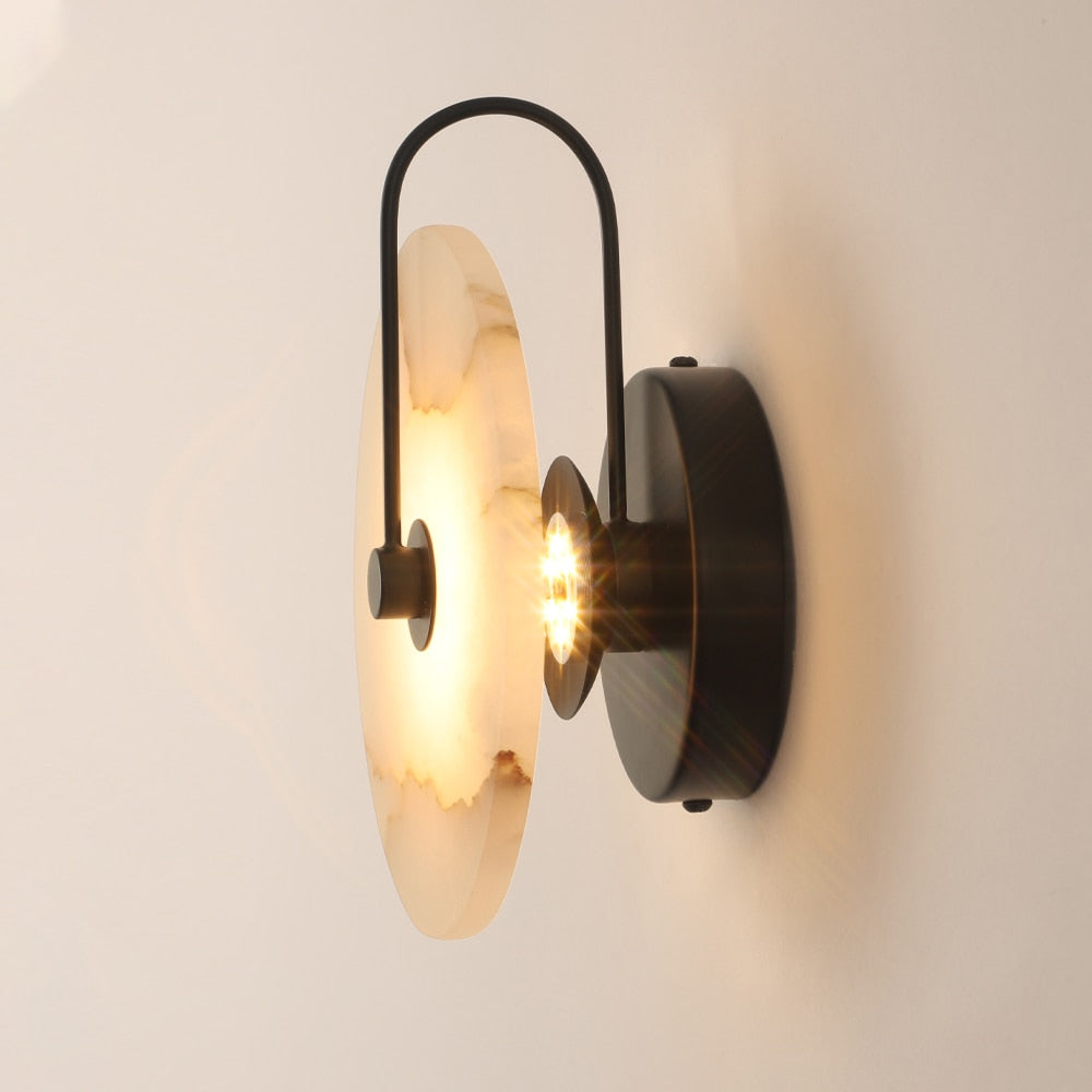 Moderne Marmeren Wandlamp met LED-verlichting – Stijlvolle Binnenverlichting voor Hal & Woonkamer | Sansoti