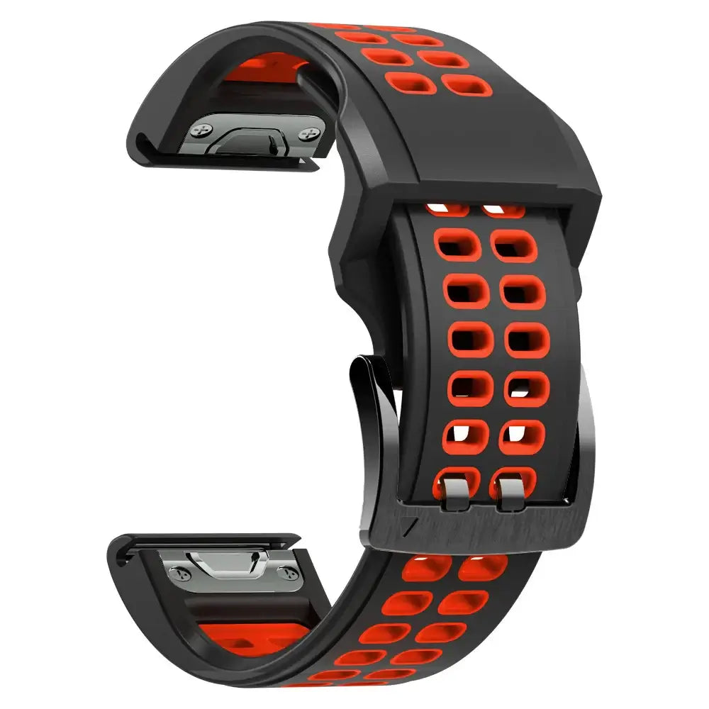 Silicone Watchband QuickFit System Breathable Adjustable 22mm 26mm Sports Watch Smartwatch Wristband | Sansoti