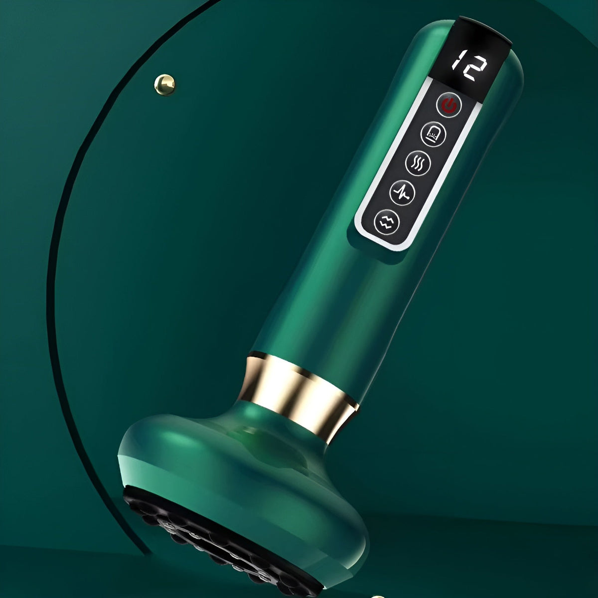 Cordless Massage Device with Suction Function, Heat, ABS and 1800mAh Battery for Back, Shoulders, Legs and Neck Muscles | Sansoti