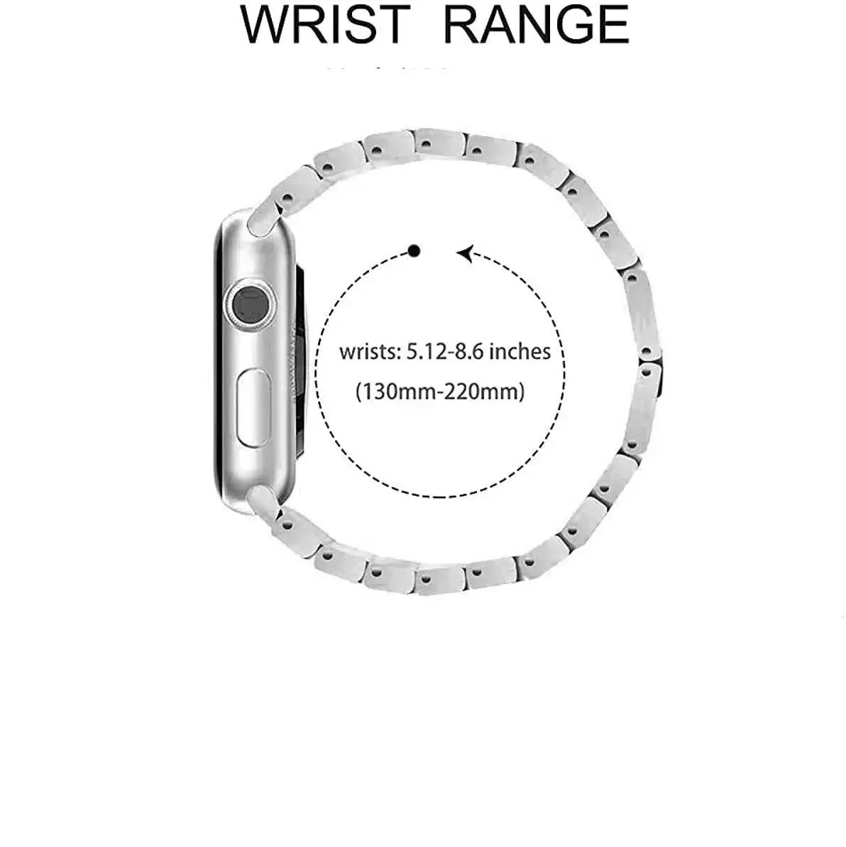 Bracelet de smartwatch orné de cristaux en acier inoxydable, réglable, bracelet de montre luxueux, accessoire scintillant remarquable | Sansoti