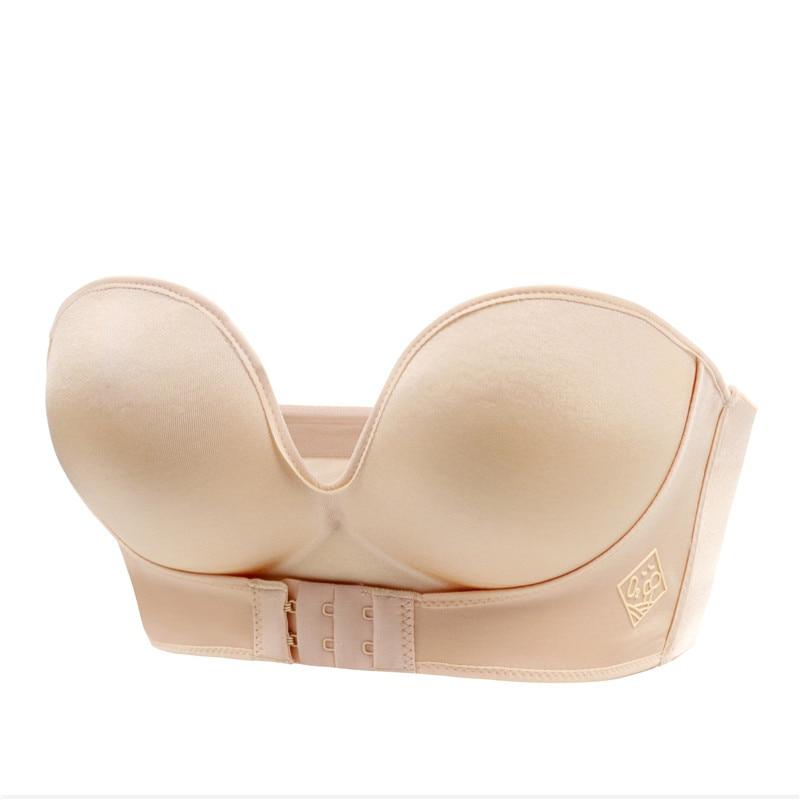 Bandeau-BH ohne Träger, nahtlos, weich, elastisch, unsichtbar, Damen, Körbchengröße A bis D, 70–90, bequem, Unterwäsche | Sansoti