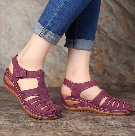 Lederen Orthopedische Sandalen met Verstelbare Teenbescherming voor Optimale Voetondersteuning en Verbeterde Houding | Sansoti