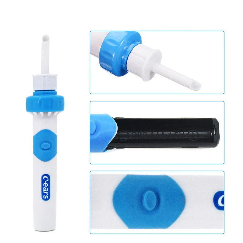 Electric Earwax Remover with Vacuum Suction and Rechargeable Vibration Motor for Adults and Children | Sansoti