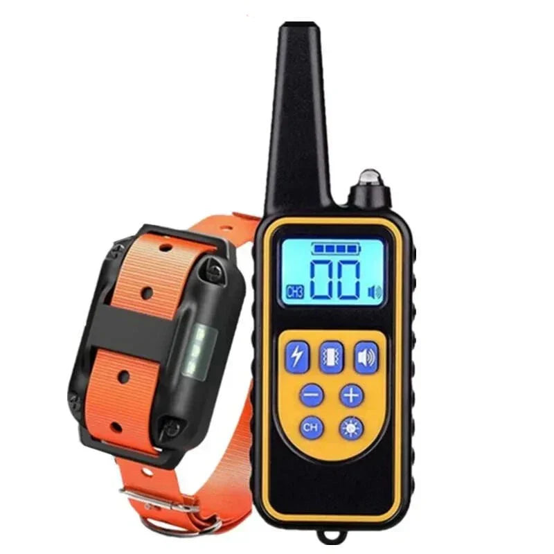 Hondentraining Afstandsbediening Halsband met Trillen en Geluid 800m Bereik Oplaadbaar Waterdicht | Sansoti