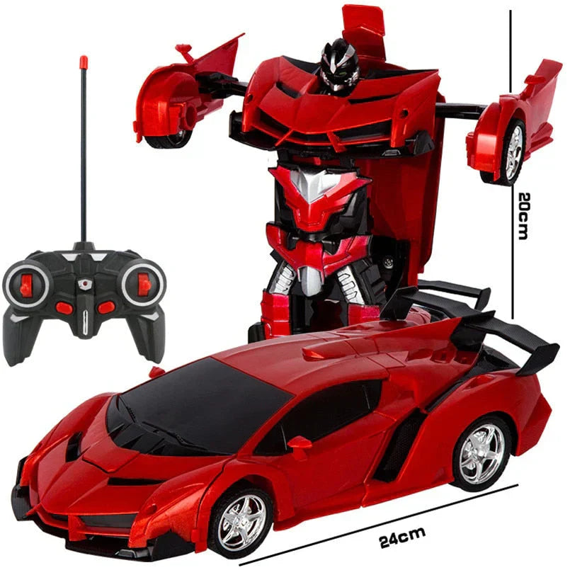 RC Transformerende Auto – Speelgoedauto en Robot in Één met Afstandsbediening | Sansoti