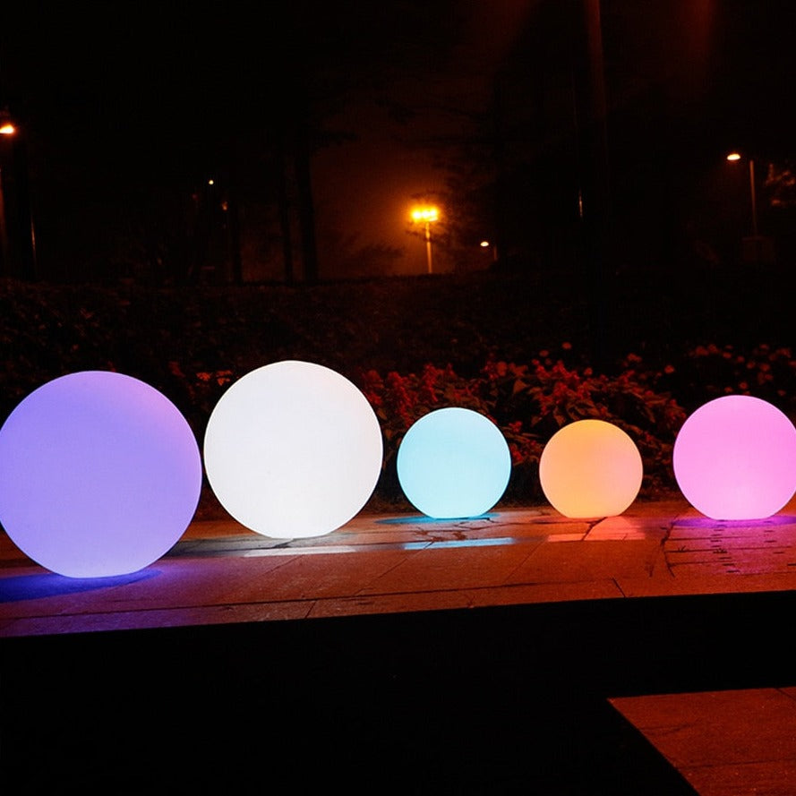 Oplaadbare LED Tuinbol met Afstandsbediening 16 Kleuren Sfeerverlichting voor Tuin Terras en Outdoor Decoratie | Sansoti