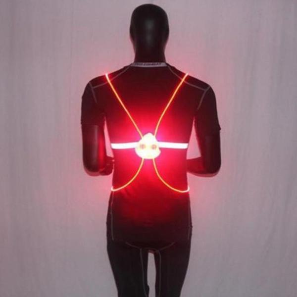 Reflecterend Hardloopvest met LED-verlichting | 360° Zichtbaarheid | Verstelbaar | Voor Hardlopen, Wielrennen, Wandelen | Waterdicht & Lichtgewicht Veiligheidsvest | Sansoti