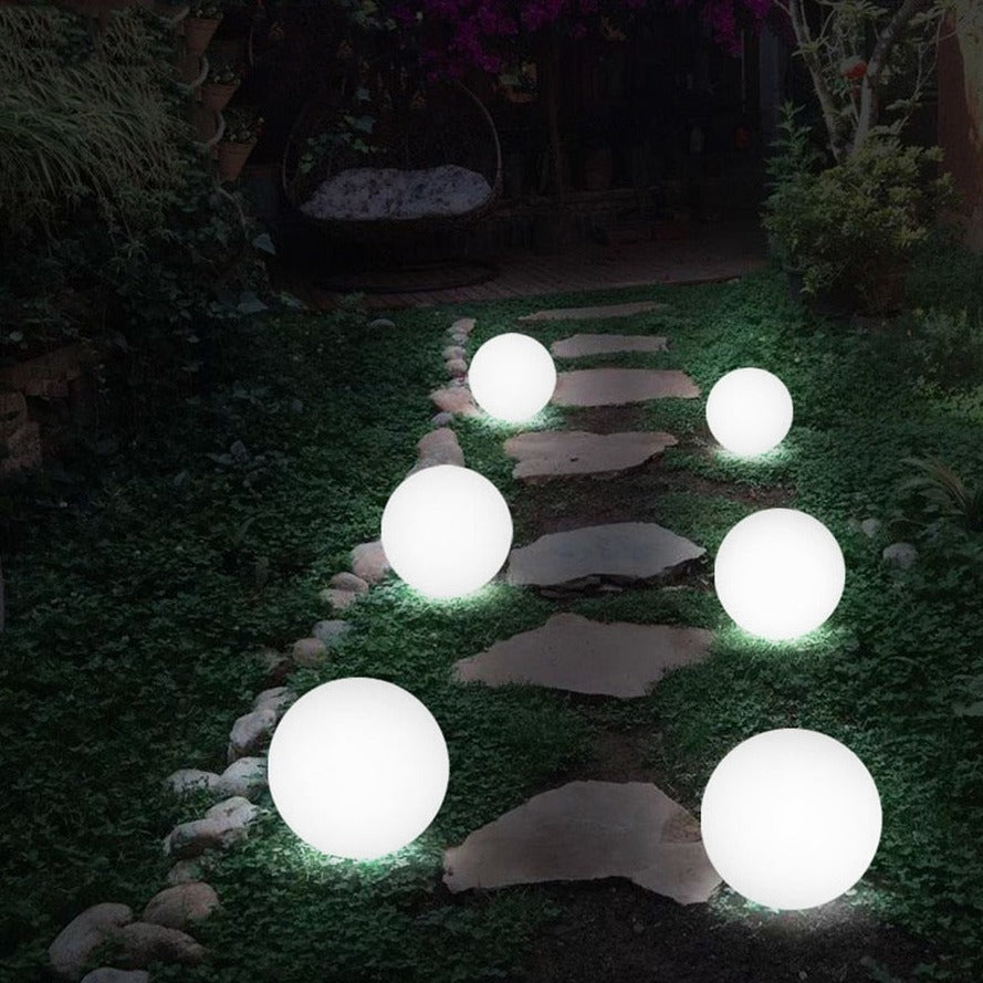 Oplaadbare LED Tuinbol met Afstandsbediening 16 Kleuren Sfeerverlichting voor Tuin Terras en Outdoor Decoratie | Sansoti