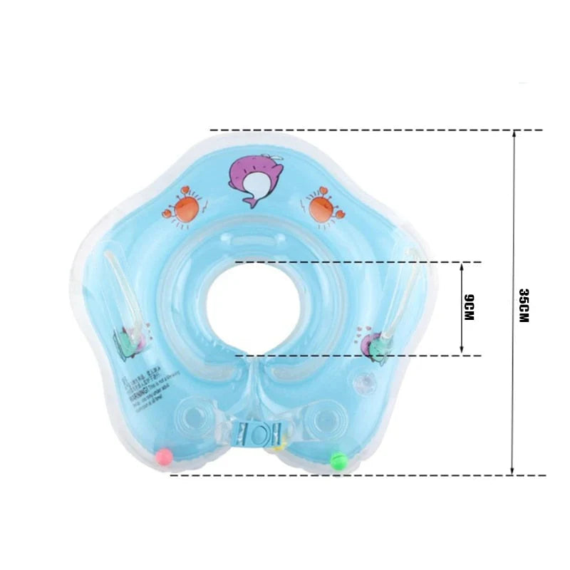 Baby Neck Ring Swimming Aid for Swim Lessons from 1 Month – Safe Baby Swimming with Inflatable Neck Float | Sansoti