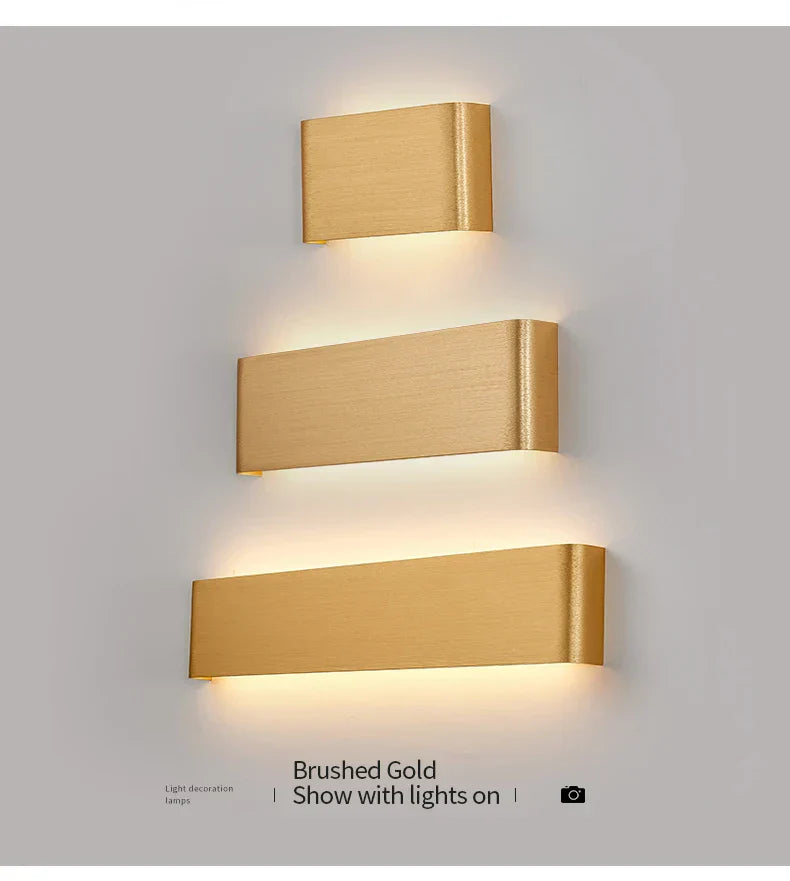 Ultra-dunne design wandlamp APHRODITE — moderne aluminium LED-wandverlichting met acryl kap | Sansoti