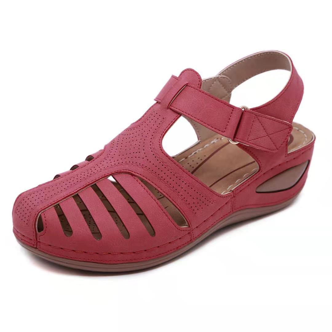 Leather Orthopedic Sandals with Adjustable Toe Protection for Optimal Foot Support and Improved Posture | Sansoti